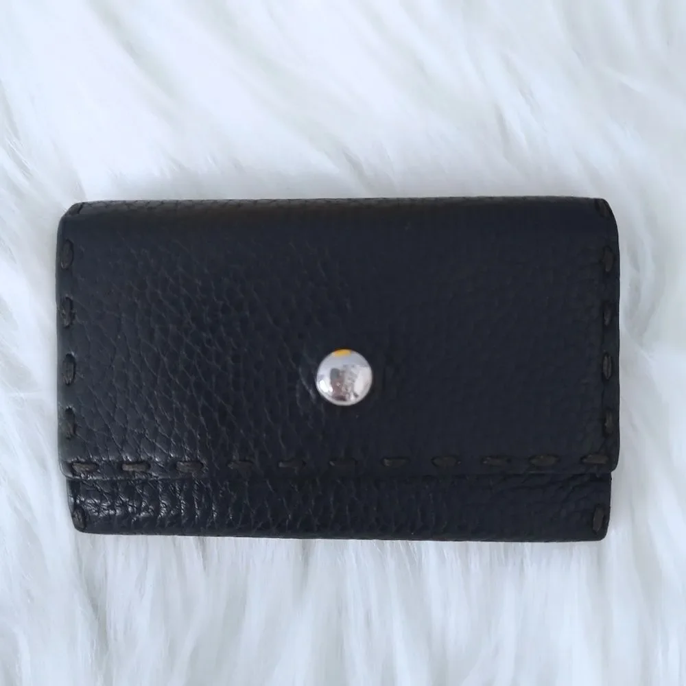 Fendi Selleria leather keyholder case EUC